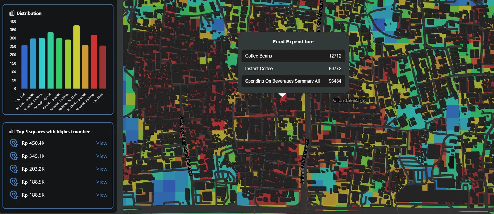 GeoSquare Map Example