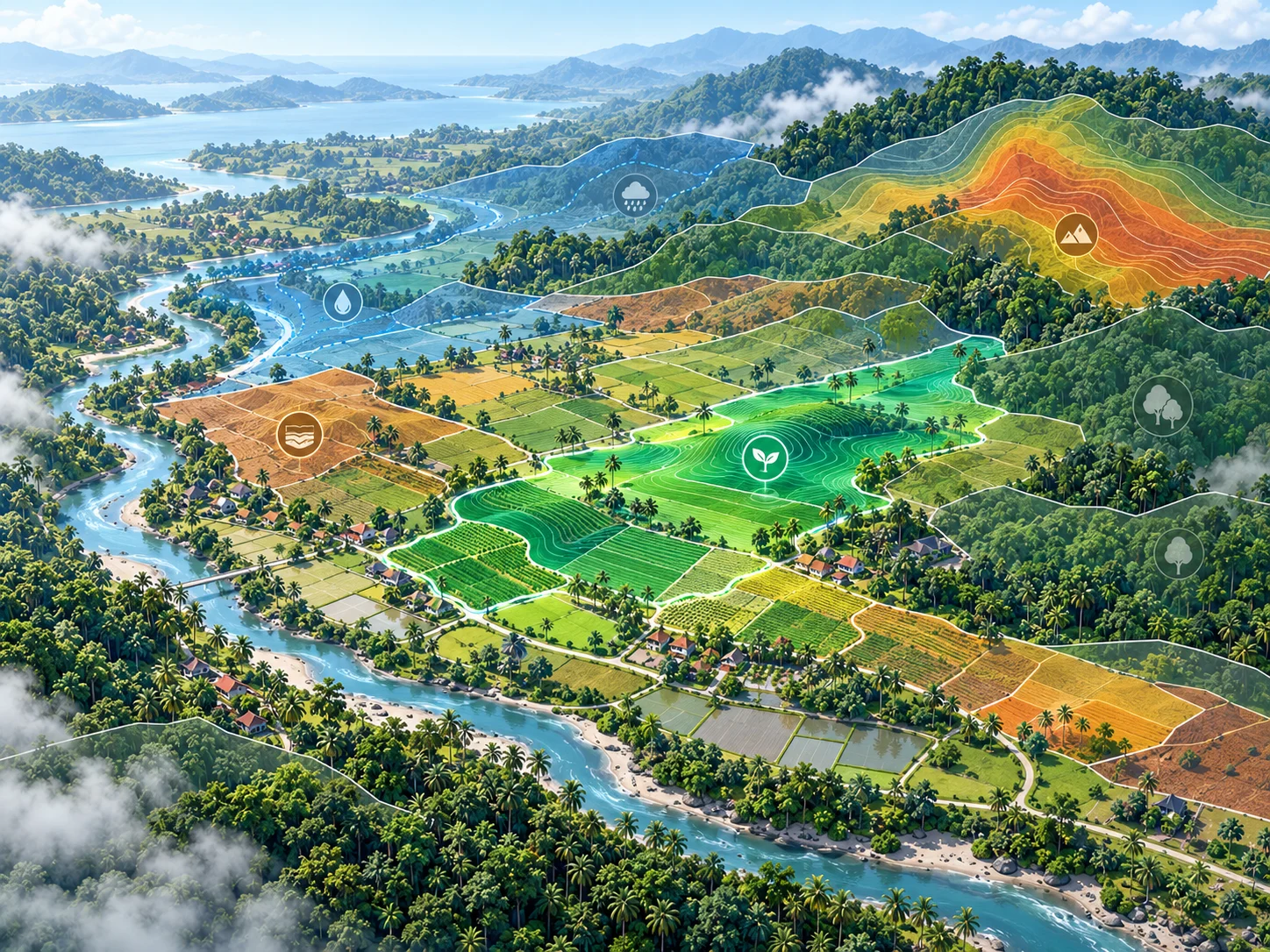 Illustration of biophysical land suitability analysis